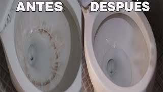 COMO QUITAR EL SARRO DE UN BAÑO ANTES Y DESPUÉSMARY DIY [upl. by Uv545]