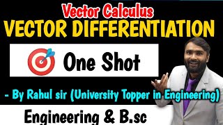 VECTOR DIFFERENTIATION ONE SHOT  PRADEEP GIRI SIR [upl. by Eniamrahs]