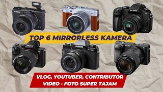 6 REKOMENDASI KAMERA MIRRORLESS MURAH TERBAIK 2023 [upl. by Aihsened]