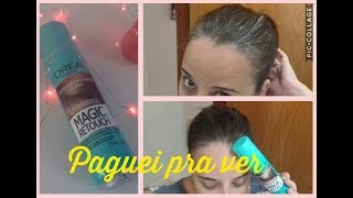 Retocando a raiz com Magic Retouch Loreal test spray Racines Magic retouch l oreal Paris [upl. by Gerri386]