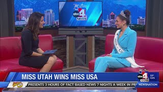 Miss USA visits ABC4 [upl. by Rahs405]