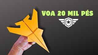 Como fazer um Avião de Papel que voa 20 mil pés Avião de Papel que voa mais alto e mais longe [upl. by Alah]