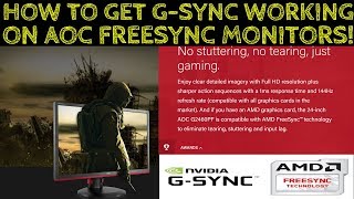 Nvidia 1080TI GPU Tested With AOC Freesync Monitor Does it even work [upl. by Otsedom]