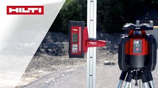 ANLEITUNG zum Hilti PR 30HVS A12 Rotationslaser  Neigung mit automatischer Ausrichtfunktion prüfen [upl. by Aylat678]