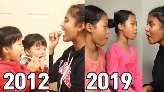 2012 2019 Mukbang TwinRoozi 쌍둥이루지 먹방 [upl. by Maryanna]