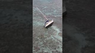 Scary Sailboat Emergency  Storm SMASHES Yacht on Reef as crew bails [upl. by Margetts]