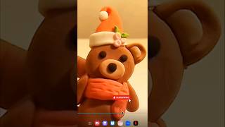 Christmas bear 🐻🎄✨️ christmas diy clayartidea [upl. by Mundford]