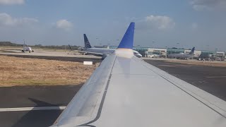 Copa Airlines Star Alliance CM156 PTYMDE Pushback Start Up and Takeoff from Panama Tocumen [upl. by Hogen]