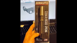 Armaspec SRS vs MilSpec buffer system sound comparison [upl. by Llennahc283]