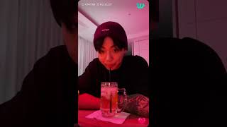 Jungkook listening to 21 by Gracie Abrams on Weverse Live [upl. by Cass229]