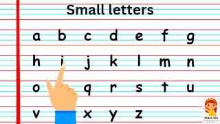 Small letters  Writing Small Letters Alphabet For Children  English Alphabets A to Z For Kids [upl. by Nivart]