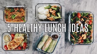 5 HEALTHY LUNCH IDEAS FOR WORK amp SCHOOL [upl. by Ardnosak]