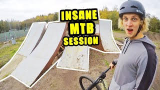 INSANE MTB BIKEPARK SESSION w Alex Alanko Elof Lind amp Alec Eklöw [upl. by Solita10]