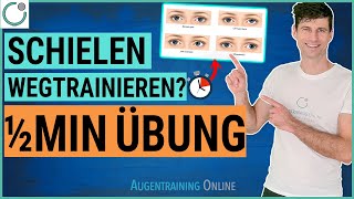 SCHIELEN WEGTRAINIEREN  einfache Augentraining Übung bei STRABISMUS [upl. by Beaufert860]