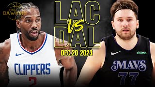 Los Angeles Clippers vs Dallas Mavericks Full Game Highlights  December 20 2023  FreeDawkins [upl. by Alaster544]