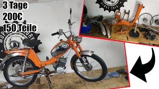 Wie baut man ein MOFA aus Teilen auf  Die Zündapp 442 ist FERTIG [upl. by Ramgad57]