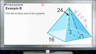 Pyramids Examples Basic Geometry Concepts [upl. by Dragde]