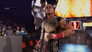 WWE 2K24 SHAWN MICHAELS VS RICOCHET WWE WORLD HEAVYWEIGHT CHAMPIONSHIP MATCH MONDAY NIGHT RAW [upl. by Eetnahs]