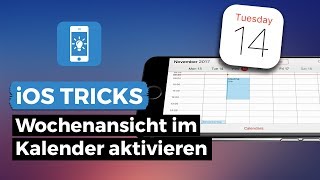 iPhone Kalender  Wochenansicht aktivieren  iPhoneTricksde [upl. by Audy]