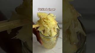 Homemade pickled ginger pickledginger homemadepickledginger gingerbeer [upl. by Ezri]