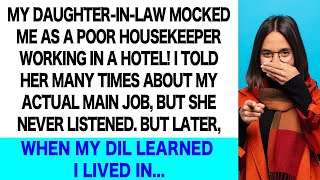 My DIL Looked Down on Me Mocking Me as a Poor Housekeeper But She Was Shocked When She Learne [upl. by Gen987]