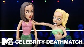 Neve Campbell vs Sarah Michelle Gellar  Celebrity Deathmatch [upl. by Medorra]