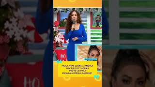 Paula Arias llama a ‘América Hoy’ en vivo y afirma que no le dio la espalda a Daniela Darcourt [upl. by Loree147]