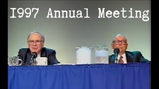 1997 Berkshire Hathaway Annual Meeting Full Version [upl. by Asiret]