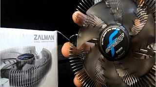 Zalman cnps90F Ultra Quietquot Low Profile CPU Cooler Unboxing and Review [upl. by Davidson450]