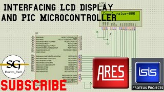 How to interface LCD Display with PIC18F4550 microcontrollerMPLAB PROTEUS [upl. by Keefe905]