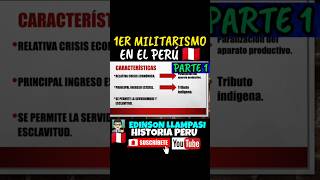 🇵🇪😱 ¿Primer Militarismo en el Perú 5 historia peru republica divertido [upl. by Piks]