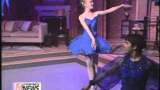 Barry Molina and Olivia Hovey dancing Bluebird Pas de deux on TV [upl. by Euhc]