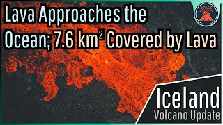 Iceland Volcano Eruption Update Lava Approaches the Ocean Could Strike Hraun [upl. by Canice526]