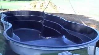 Leisure Pools first deep end fiberglass pool installed in AL [upl. by Aihsercal]