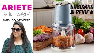 Ariete Vintage Kitchen Electric Chopper  How to Review amp Unboxing [upl. by Prudence]