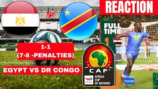 Egypt vs DR Congo 11 78 Penalties Live Stream Africa Cup of Nations AFCON Football Match Score [upl. by Nwavahs]