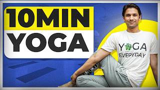 10Minute Yoga for Beginners  Daily Fitness  Saurabh Bothra [upl. by Ahsiel274]