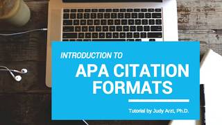 APA Citation Formats [upl. by Aynosal482]