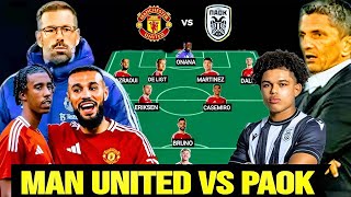 Man Utd vs PAOK  Which Scenario Leads to Victory Tactical Analysis and Predictions [upl. by Ahsikar435]