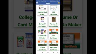 Adhar  Resume  Pan card  DL  kaise banaye apne phone se [upl. by Eltotsira]