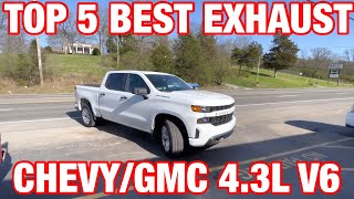 Top 5 BEST EXHAUST Set Ups for Chevy Silverado 43L V6 [upl. by Ymme]