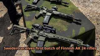 Sweden receives first batch of Finnish AK 24 rifles [upl. by Crutcher293]