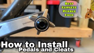 HOW TO INSTALL Crankbrothers Eggbeater 3 pedals and cleats Best MTB Clipless Pedals Money Can Buy [upl. by Ettezus608]