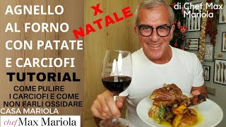 AGNELLO al FORNO con PATATE e CARCIOFI ricetta facile da CasaMariola [upl. by Sybley]