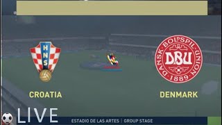 Croatia VS Denmark  European Championship Group Stage [upl. by Einreb22]