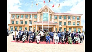 Mozambique President tours Kawumu farm Gen Saleh at Namunkekera Industrial Park [upl. by Eocsor409]