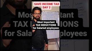 Most Important TAX DEDUCTIONS for Salaried employees 80C 80D HRA HOME LOAN INTEREST 80CCD [upl. by Yroc]