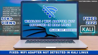 FIXED Wifi adapter not detected in Kali Linux  Wlan0 not showing  2020  100 WORKING [upl. by Shenan]