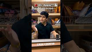 A4 Apple 🍎📄 comedy funny shorts [upl. by Chuch]