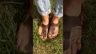 Old Birkenstock Gizeh in Slow Motion 😇 AnnabellAnders [upl. by Dareece284]